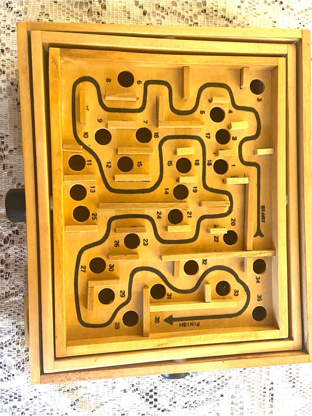 Labyrinth Marble Tilt Maze Game Vintage Cardinal